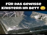 Wenn Bettw�sche knistert