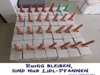 Kreatives Pfannendekor im Supermarkt!