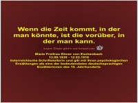 Wenn die Zeit kommt, in der