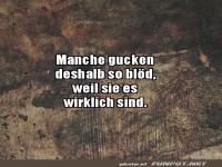 Wenn Dumme gucken k�nnten!