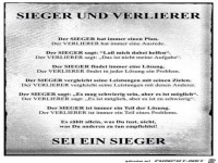 Sei ein Sieger