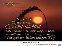 ich schick dir einen Sonnenschein