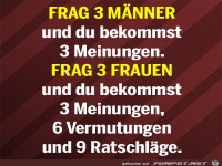 Frag 3 Frauen