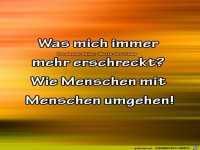 Wie Menschen mit Menschen umgehen