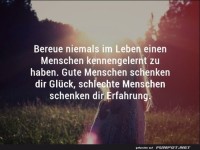 Bereue niemals