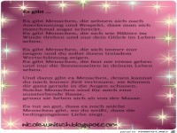 Gedicht - Es gibt ...