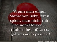 Wenn man einen Menschen liebt...