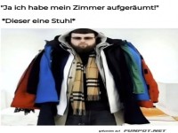 Zimmer aufgeräumt