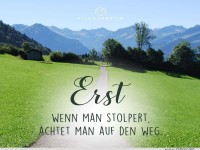 Atemberaubende Aussicht mit inspirierendem Zitat