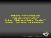 Patient: Herr Doktor