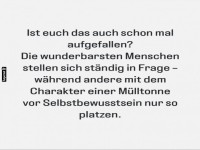Menschen, die sich stndig in Frage stellen