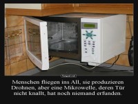 Die unaufhörlich knallende Mikrowellentür