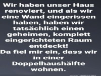 �berraschung beim Renovieren!