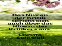 das niveau der kritik