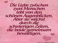 Die Liebe zwischen zwei Menschen