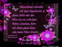 Manchmal schreibe ich eine Nachricht