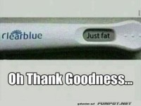 nicht schwanger nur dick