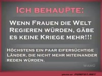 Wenn Frauen die Welt regieren w�rden