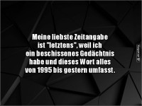 Die Universalzeit: Letztens!