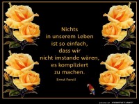 Nichts in unserem Leben ist einfach