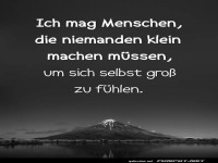 Gro� denken ohne andere klein zu machen