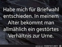 Briefwahl ist nicht so gef�hrlich