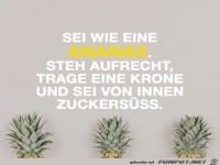 Wie eine Ananas