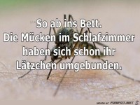 So ab ins Bett