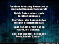 Unfall auf einer Kreuzung.......