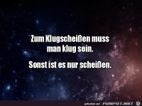 Man muss klug sein
