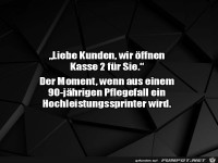 wir �ffnen Kasse 2 f�r Sie