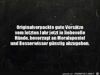 Gute Vorsätze abzugeben