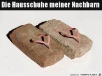 Nachbars Hausschuhe