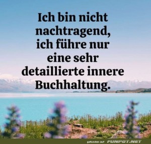 fun-Bild: Nicht nachtragend: Innere Buchhaltung