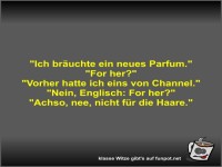 Ich bruchte ein neues Parfum