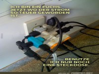 Kreative Mehrfachnutzung einer Steckdose