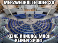 Lustiger Kommentar zum Parlamentsgeb�ude