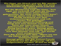 Ein Hase, ein Hirsch und ein Bär werden zur Musterung...