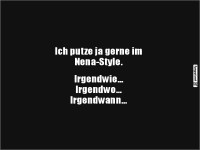 Putzen im Nena-Style: Irgendwie, Irgendwo, Irgendwann