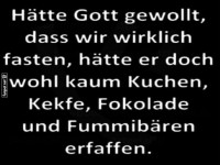 G�ttlicher Fasten-Fail
