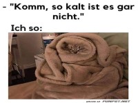 So kalt ist es doch gar nicht