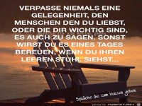 Verpasse niemals eine Gelegenheit