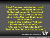Zwei Bauern unterhalten sich