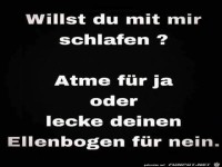 Willst Du mit mir schlafen