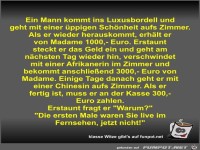 Ein Mann kommt ins Luxusbordell und geht mit einer üppigen