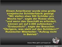 Einem Amerikaner wurde eine groe sowjetische...