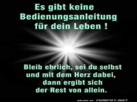 Keine Bedienungsanleitung fr dein Leben