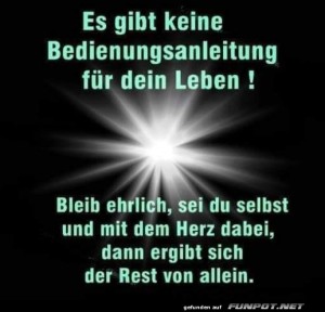 herz-Bild: Keine Bedienungsanleitung für dein Leben