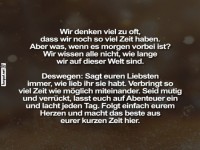 Lebe jeden Tag als Abenteuer