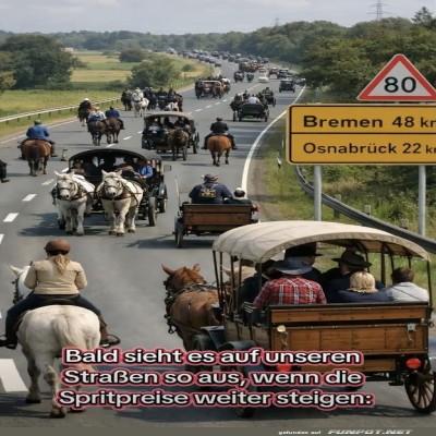 Pferdestau-auf-der-Autobahn!.jpg von Carlo2006